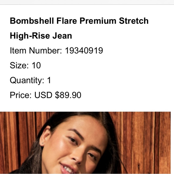 Torrid Bombshell Blue Flare Wide Leg Jeans with Distressed Look Size 10S - Picture 7 of 7